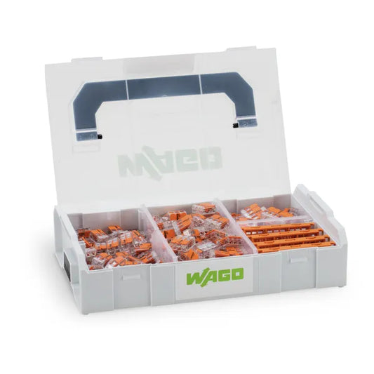 Wago 221 Komplett box med anslutningsklämmor och hållare