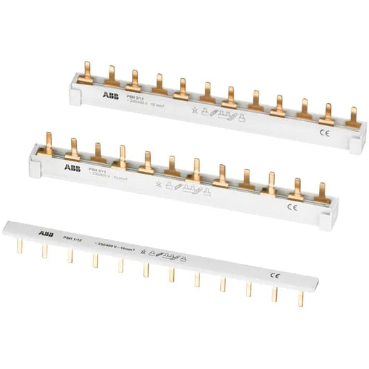 Fasskena 3-fas PSH3/12, 10mm², 12 moduler, För dvärgbrytare serie SH, ABB