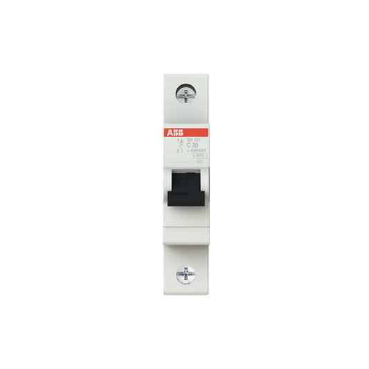 Automatsäkring / dvärgbrytare 1 pol, 6kA, C20A, ABB