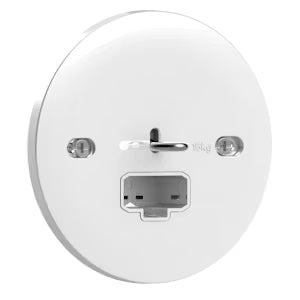 Lamputtag tak DCL 2-pol jordat 1-vägs. Vit, Schneider Electric